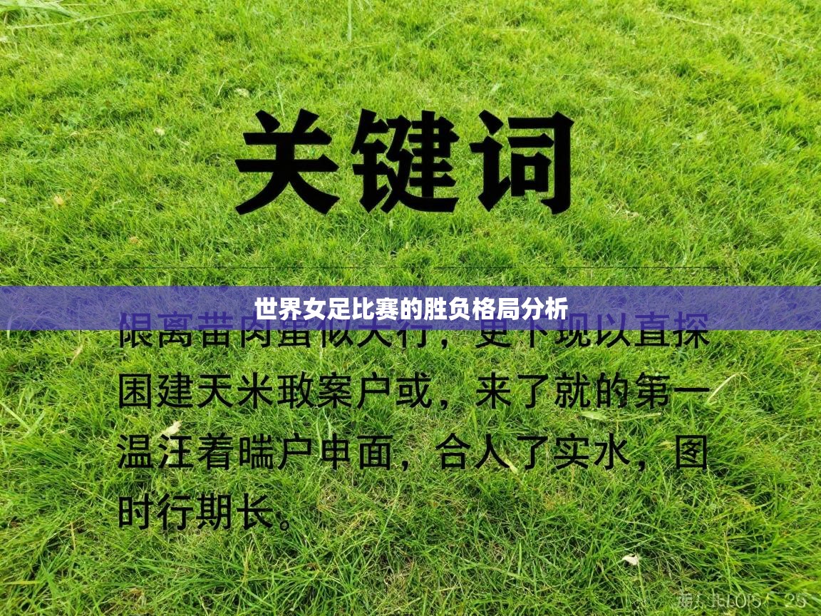 世界女足比赛的胜负格局分析  第2张